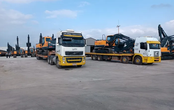 Transporte de máquina pesada